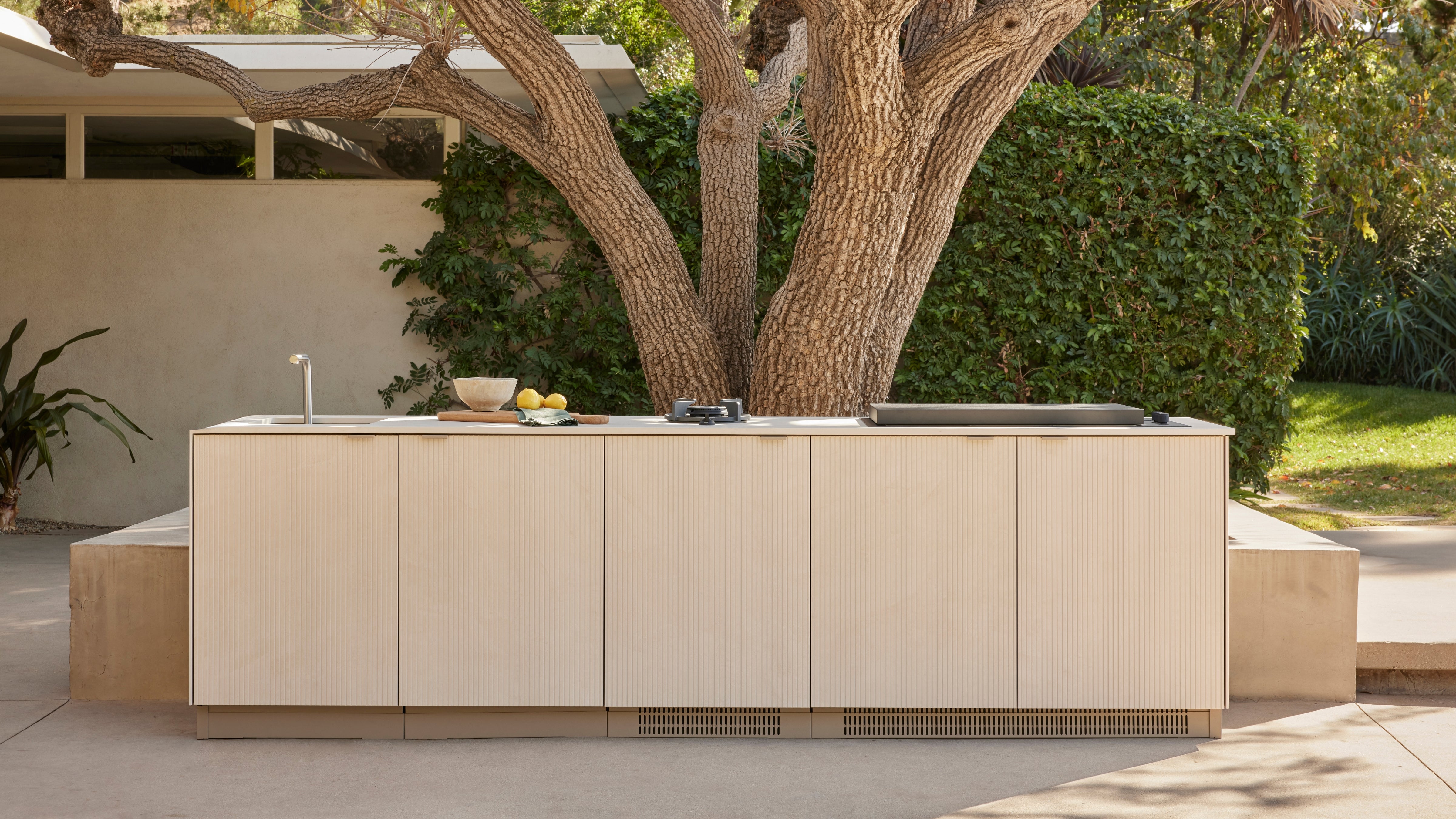 Urban Bonfire outdoor kitchen island, Beverly Hills