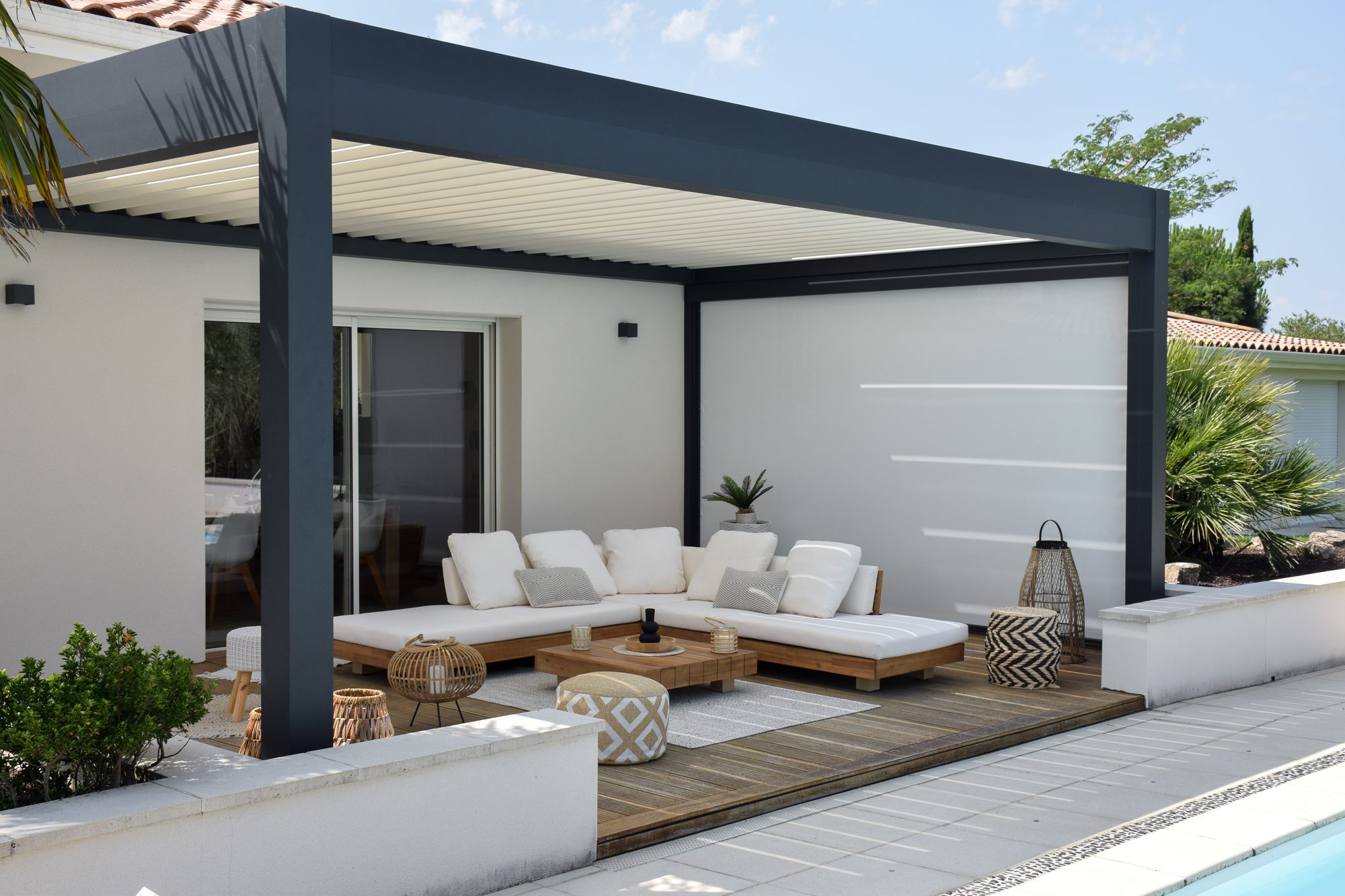 Completed pergola installation ready for outdoor entertaining — the result of a Novo Pergola consultation