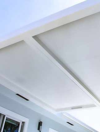 pergola roof fan beam