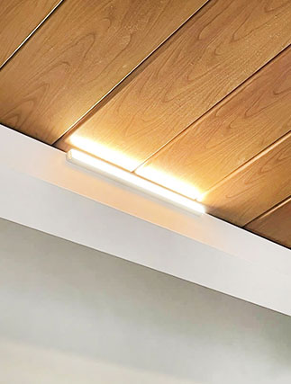 pergola roof recessed light