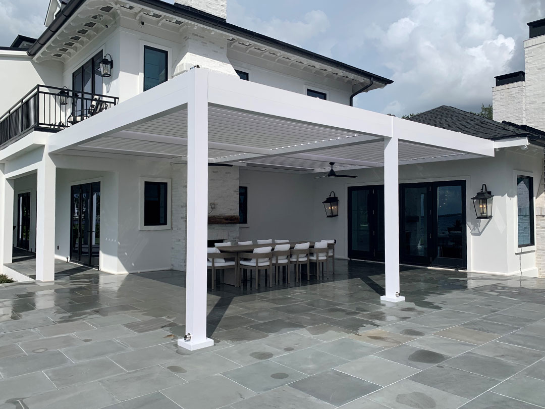 louvered pergola