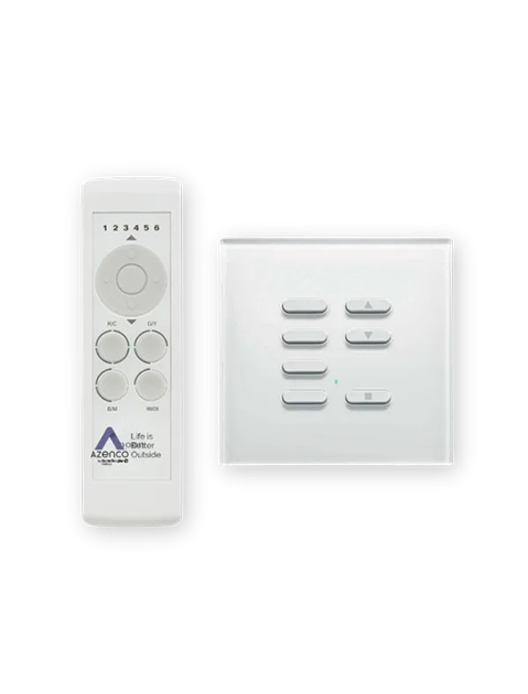 Télécommande et interrupteur mural pour abri d’auto en aluminium